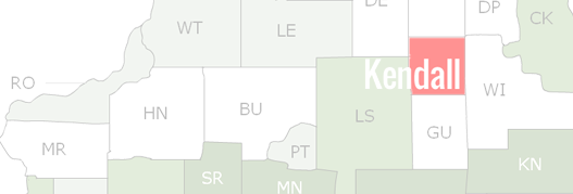 Kendall County Map