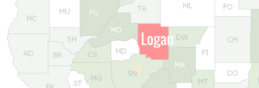 Logan County Map
