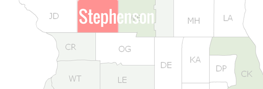 Stephenson County Map