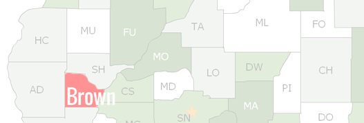 Brown County Map