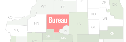 Bureau County Map