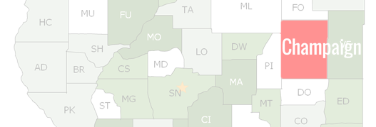 Champaign County Map