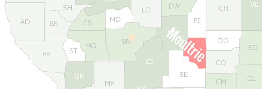 Moultrie County Map