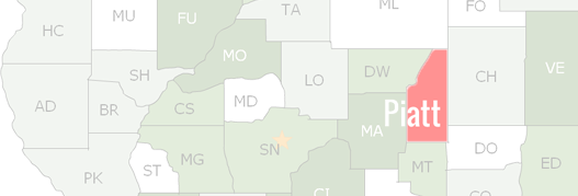 Piatt County Map