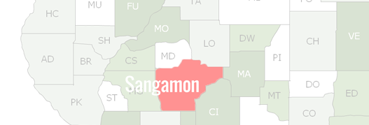 Sangamon County Map
