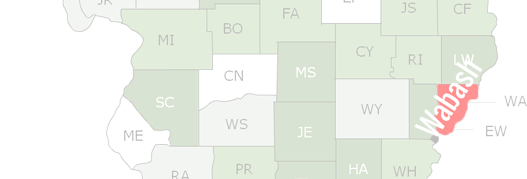 Wabash County Map